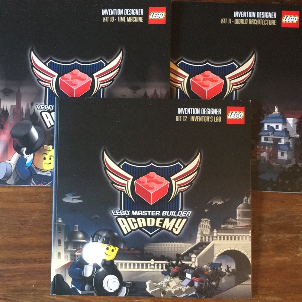 Set of 3 LEGO Instruction Manuals Books MBA Master Builder Academy